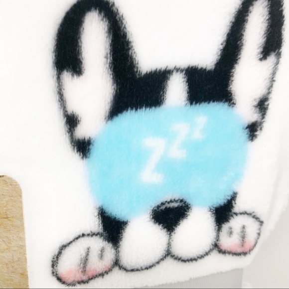 Frenchie Sleeping Bulldog Queen Size  Blanket - Picture 6 of 7